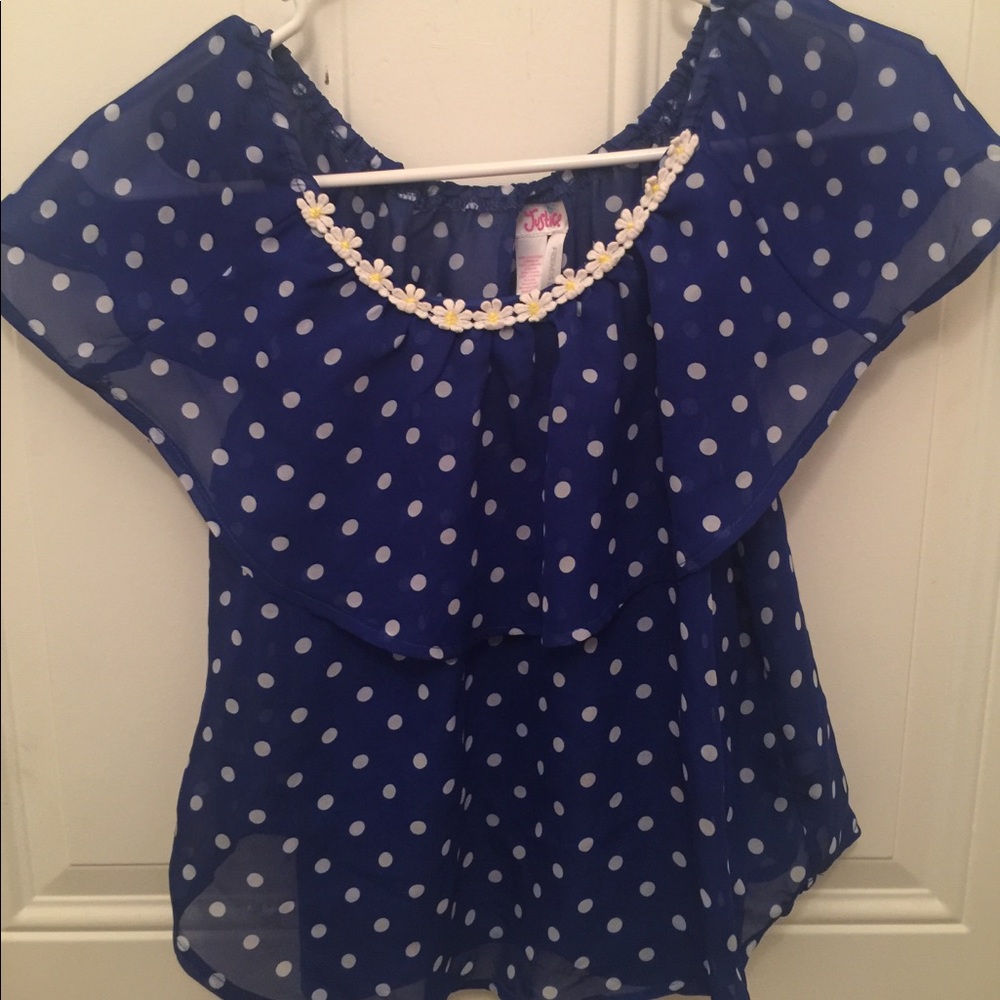 Justice girls layer shirt with attached tank